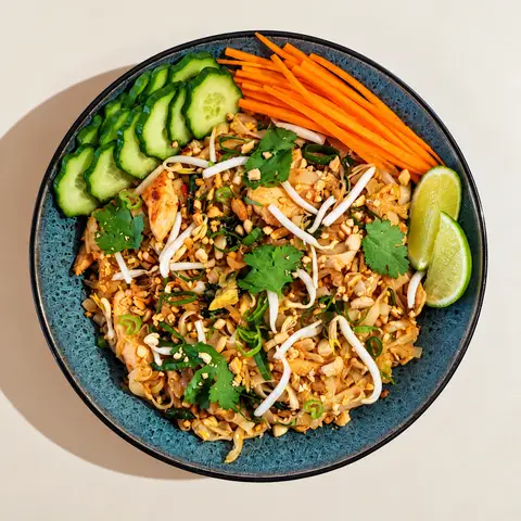 Pad Thai in a bowl