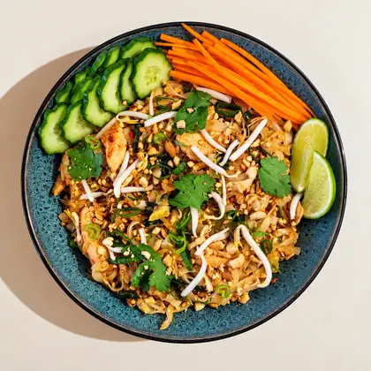 Pad Thai in a bowl